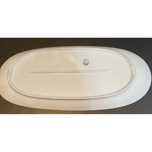 Naaman Israel Salmon Pike Fish Serving Platter Plate Oval Vintage 14 Inch - Picture 3 of 3